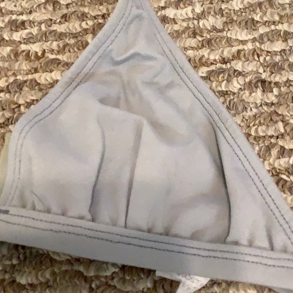 Costa Leste Size Small Grey Triangle Bikini Top With Back Tie. Preowned - Picture 2 of 6
